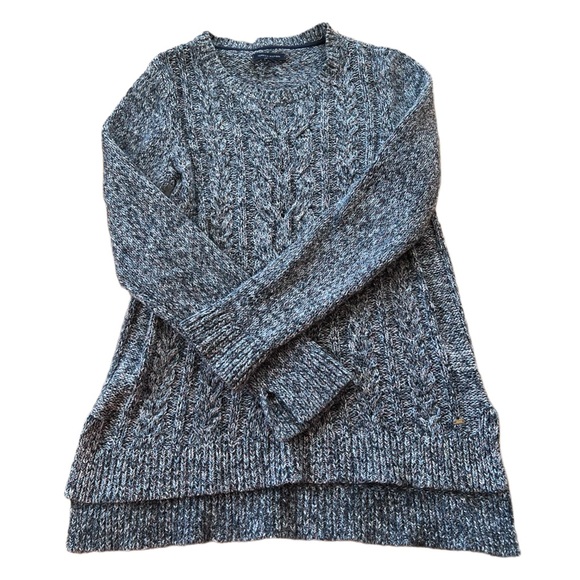 Tommy Hilfiger Navy Blue Cable Knit Sweater - Picture 1 of 6